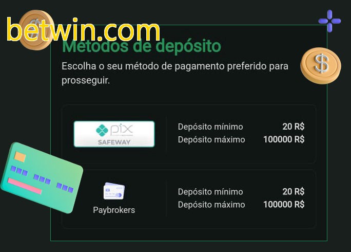 O cassino betwin.combet oferece uma grande variedade de métodos de pagamento